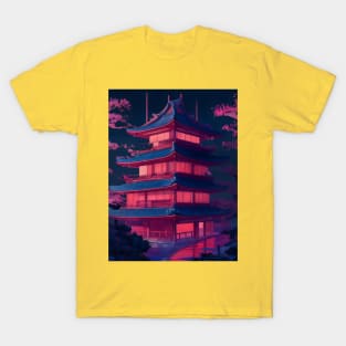 Neon Japanese palace T-Shirt